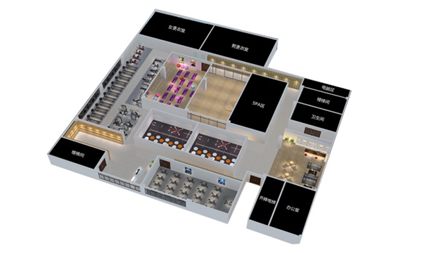 1700平方健身房配置方案-广西米兰·(milan)中国健身器材有限公司